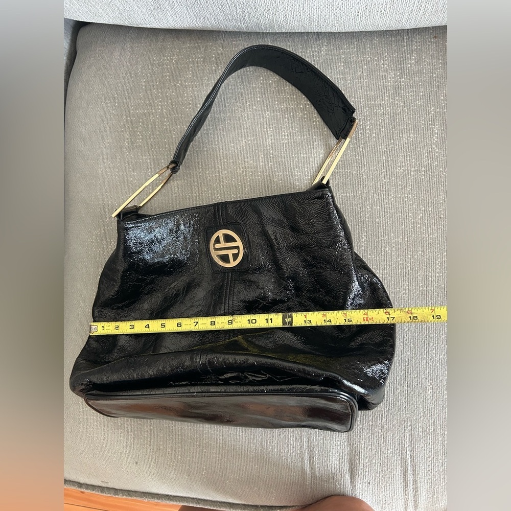 VTG Leather Black Genuine Leather  Shoulder Bag - Picture 11 of 13